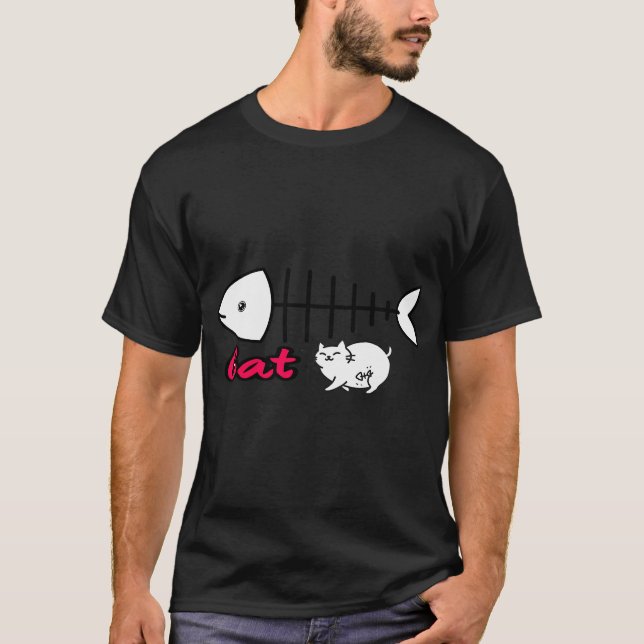 T-shirt Chat Drôle (Devant)