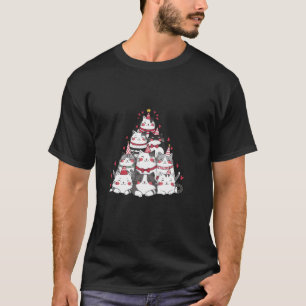 T-shirt chat drôle arbre de noël incroyable chaton pour hu