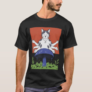 T-shirt Chat Drôle Bohème Cottagecore