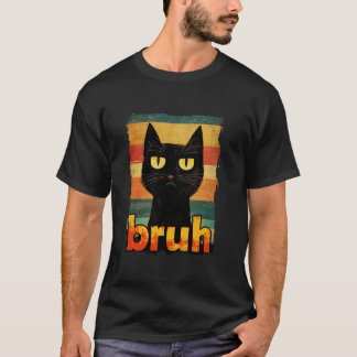 T-shirt Chat Drôle Bruh Pour Adolescents Garçons Filles Ho