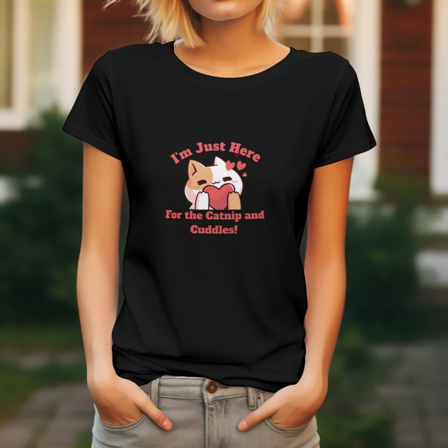 T-shirt Chat Drôle Catnip & Câlins (Créateur téléchargé)