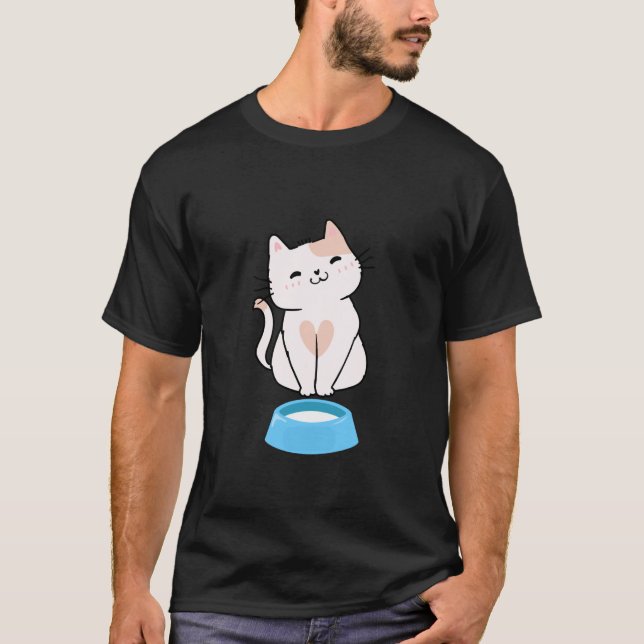 T-shirt Chat drôle chat mignon amateur d'animaux (Devant)