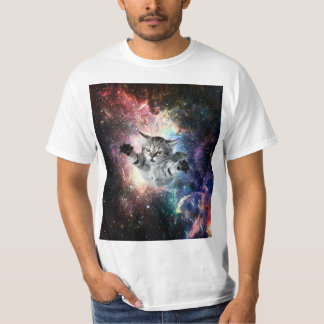 T-shirt Chat drôle dans l'espace