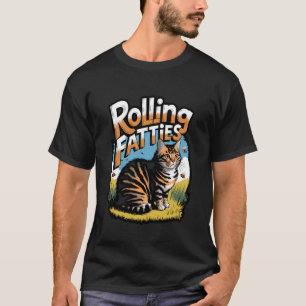 T-shirt Chat drôle de gros roulement mème