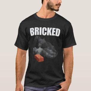 T-shirt Chat Drôle Embriqué Assommé Mème de Chat Idiot Stu