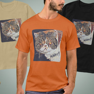 T-shirt Chat Drôle et Grognon