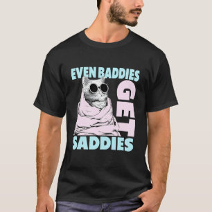 T-shirt Chat drôle et réconfortant Même les méchants ont d