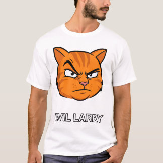 T-shirt Chat drôle Larry méchant