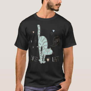 T-shirt Chat drôle, Meow mignonne amour Chat Premium