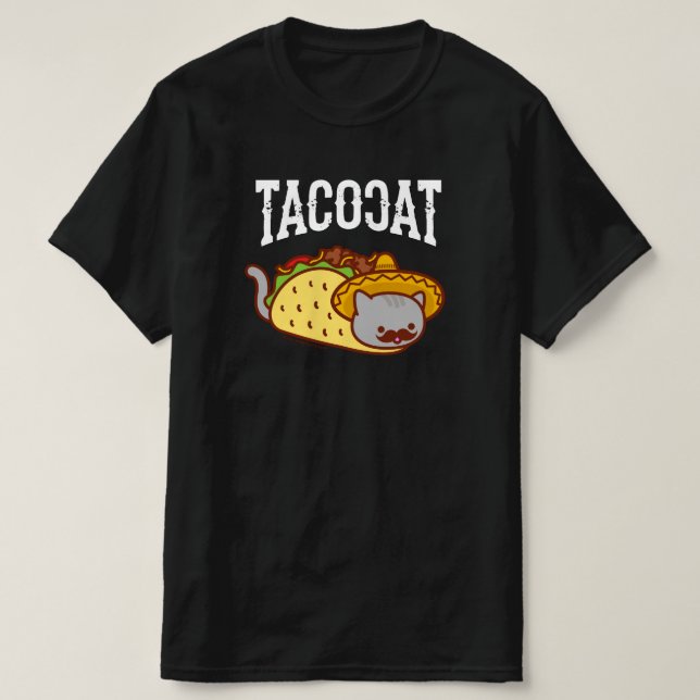 T-shirt chat drôle - Mexique TACO CAT (Design devant)