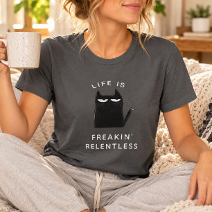 T-shirt Chat drôle qui fume Citation tendance Humour sarca