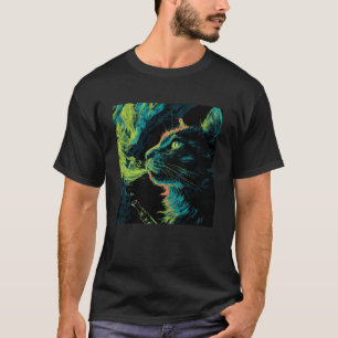 T-shirt Chat drôle qui vape, Mème Kitty Vape, Vapeur Félin