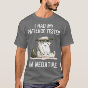 T-shirt Chat drôle sarcasmes chat J'ai fait mon test de pa