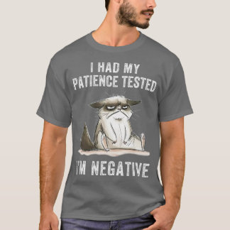 T-shirt Chat drôle sarcasmes chat J'ai fait mon test de pa