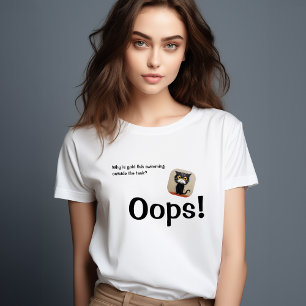 T-shirt Chat drôle Tête graphique mignonne