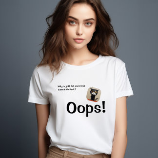 T-shirt Chat drôle | Tête graphique mignonne