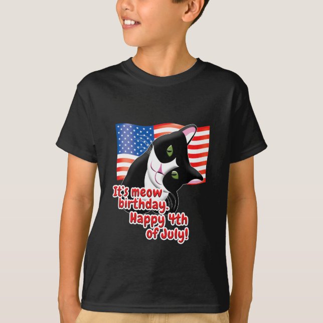 T-shirt Chat du 4 juillet (Devant)