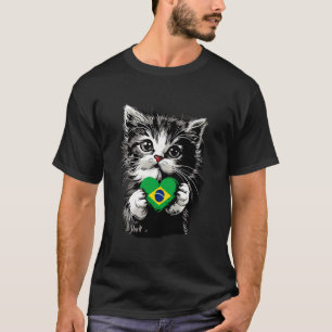 T-shirt Chat du Brésil Fierté brésilienne Racines brésilie