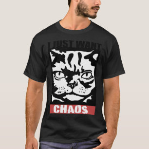 T-shirt Chat du chaos pour maman chat papa chat ou chat
