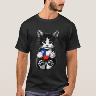 T-shirt Chat du Chili Fierté Chilienne Racines Chiliennes