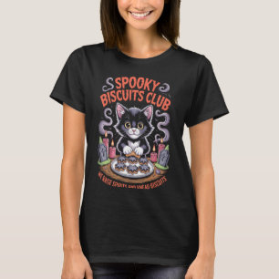 T-shirt Chat du club des biscuits effrayants, pâtisserie a