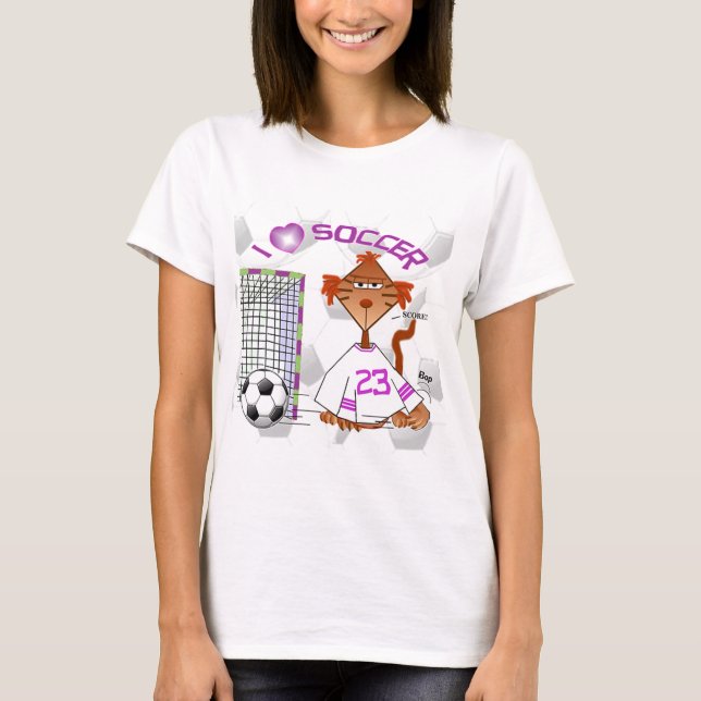 T-shirt Chat du football (Devant)