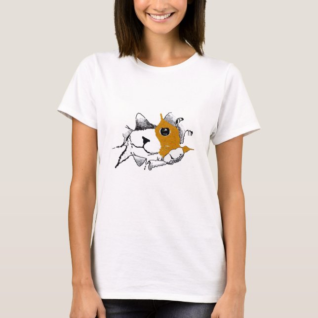 T-shirt chat du sac (Devant)