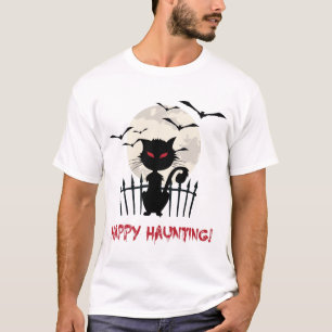 T-shirt Chat effrayant d'Halloween