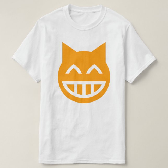 T-shirt Chat Emoji Grille (Design devant)