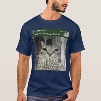 T-shirt Chat en anneau avec Meme de mouvement drôle garçon