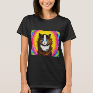 T-shirt Chat en arc-en-ciel, Louis Wain