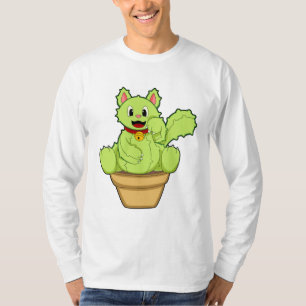 T-shirt Chat en cactus