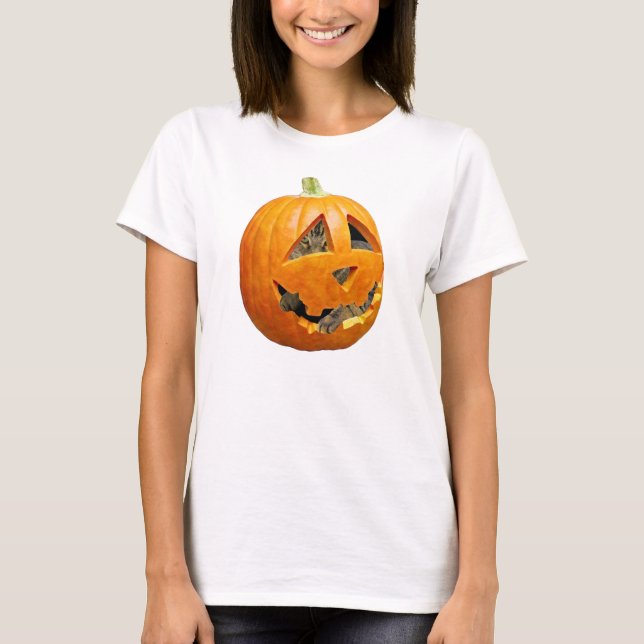 T-shirt Chat en Citrouille (Devant)