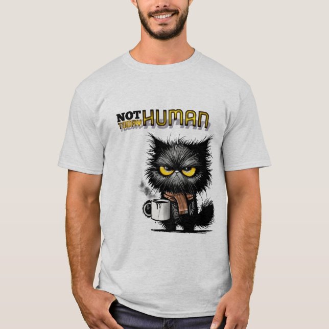 T-shirt chat en colère (Devant)