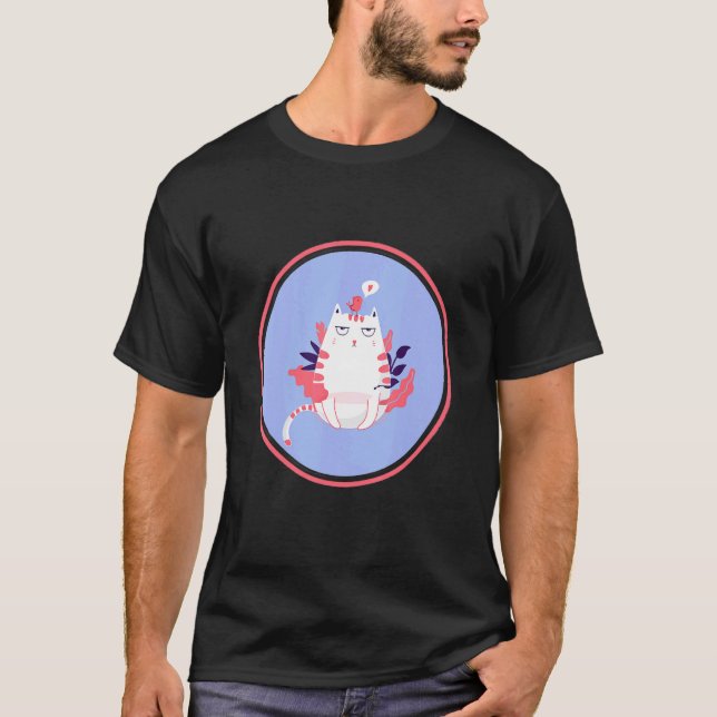 T-shirt Chat en colère   Animal de compagnie (Devant)