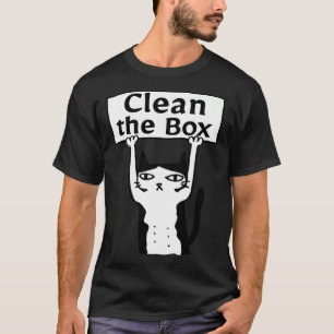 T-shirt Chat en colère Nettoyer la Boîte Chaton Adopté Int