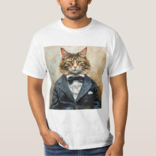 T-shirt Chat en costume