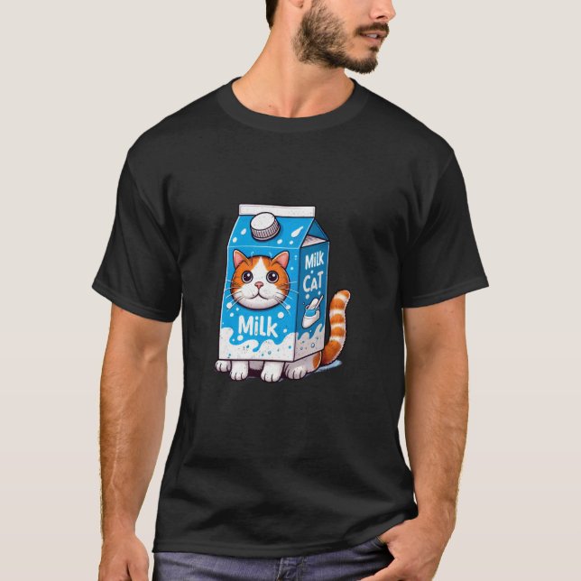 T-shirt Chat en costume de lait (Devant)