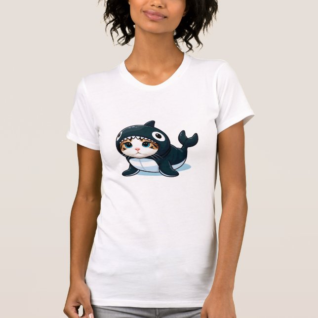 T-shirt Chat en costume Orca (Devant)