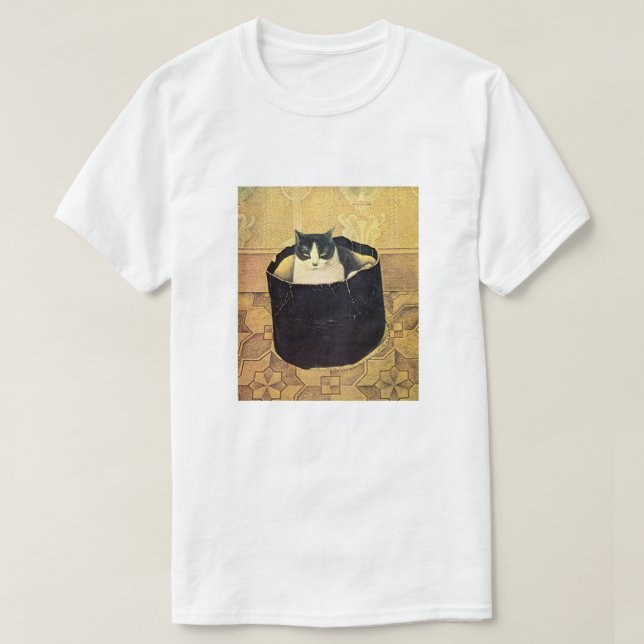T-shirt Chat en Hatbox, Solomon Meijer (Design devant)