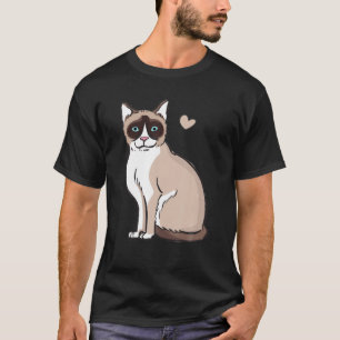 T-shirt Chat en raquettes amusant