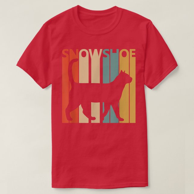 T-shirt Chat en raquettes mignonnes (Design devant)