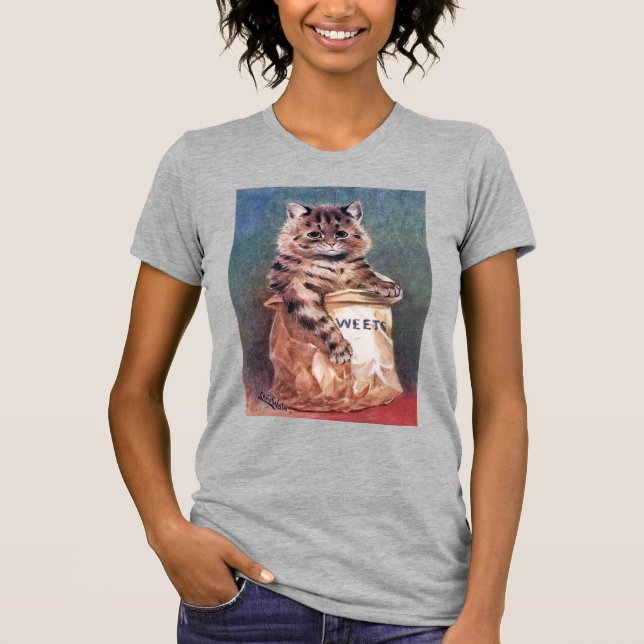 T-shirt Chat en sac à papier, Louis Wain (Devant)