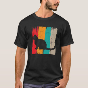 T-shirt Chat En Style Vintage Rétro Chat Chat Maman Chat 2