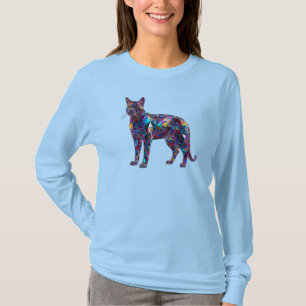 T-Shirt Chat en Vitrail