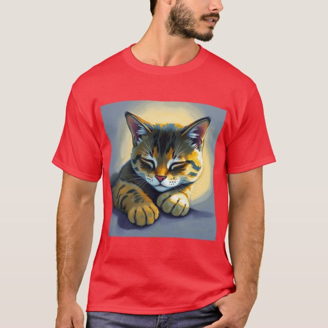 T-shirt Chat endormi (Devant)