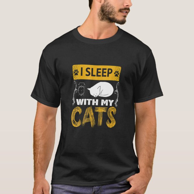 T-shirt Chat endormi (Devant)