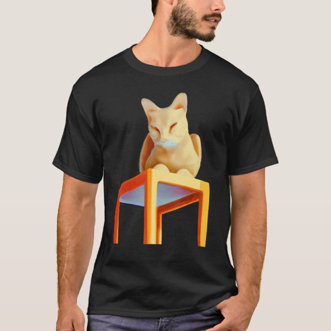 T-shirt Chat endormi (Devant)