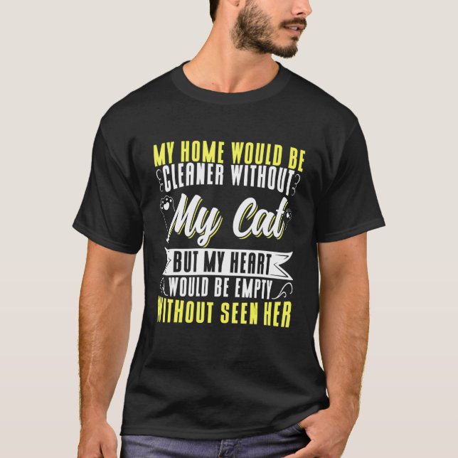 T-shirt Chat Endormi Avec Les Yeux Ouverts Chat (Devant)