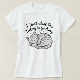T-Shirt Chat Endormi | Ce Cadeau de Chat Mignon